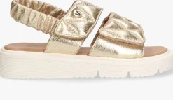 gouden vingino platte sandalen vin825403