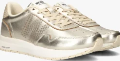 gouden woden lage sneakers nora 1