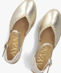 goudkleurig ayana espadrilles omo25yu814