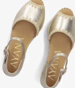 goudkleurig ayana espadrilles omo25yu816