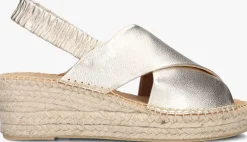 goudkleurig ayana sandalen met hak omo25yu817