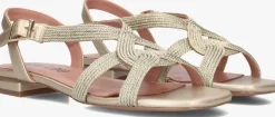 goudkleurig bibi lou platte sandalen 853z94hg