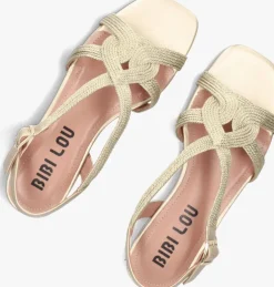 goudkleurig bibi lou platte sandalen 853z94hg
