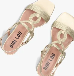 goudkleurig bibi lou sandalen met hak 856z94hg