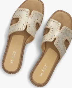 goudkleurig blasz slippers 0657-03