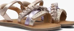goudkleurig braqeez platte sandalen sophie sun