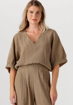 goudkleurig by-bar top mabel lurex blouse