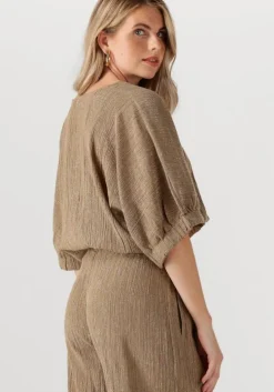 goudkleurig by-bar top mabel lurex blouse
