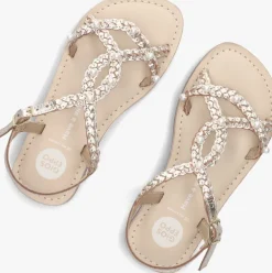 goudkleurig gioseppo platte sandalen martell