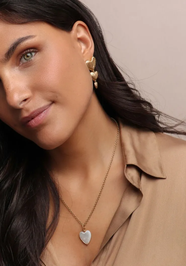 goudkleurig 24kae oorbellen 42493y