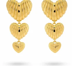 goudkleurig 24kae oorbellen 42493y