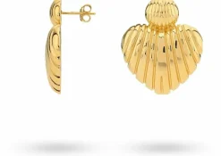 goudkleurig 24kae oorbellen 42494y