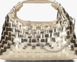 goudkleurig núnoo schoudertas dandy braided recycled cool