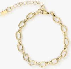goudkleurig notre-v armbanden bracelet chain