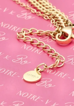 goudkleurig notre-v kettingen x bo - mimi chain