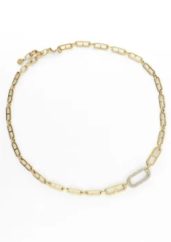 goudkleurig notre-v kettingen omfw22-018