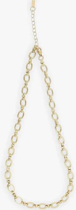 goudkleurig notre-v kettingen necklace chain
