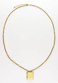 goudkleurig notre-v kettingen ketting met boek