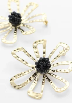 goudkleurig notre-v oorbellen earring #15