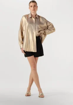 goudkleurig notre-v oorbellen earring half suns