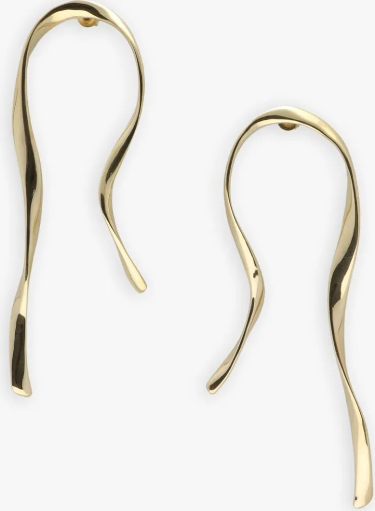 goudkleurig notre-v oorbellen earring #14