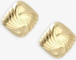 goudkleurig notre-v oorbellen earring old square