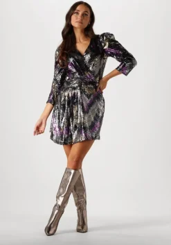 goudkleurig notre-v oorbellen earring small triple