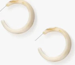 goudkleurig notre-v oorbellen earring resin big