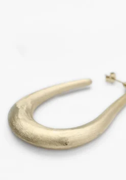 goudkleurig notre-v oorbellen earring #6