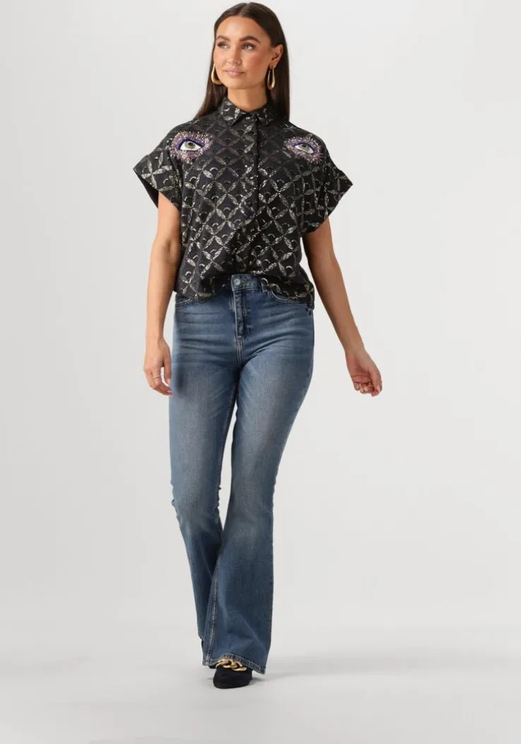 goudkleurig notre-v oorbellen earring #6