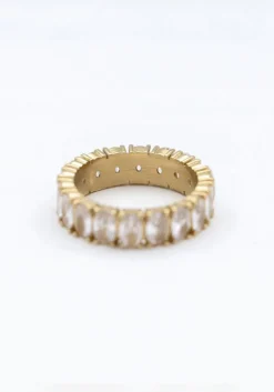 goudkleurig notre-v ringen ring strass crystal