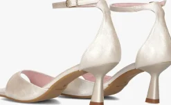 goudkleurig notre-v sandalen met hak 2655s