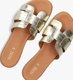 goudkleurig notre-v slippers 179874