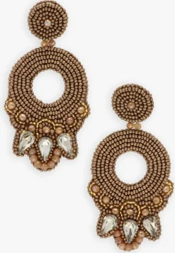 goudkleurig paulie pocket oorbellen statement spark earrings