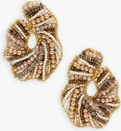 goudkleurig paulie pocket oorbellen glamorous curl earrings
