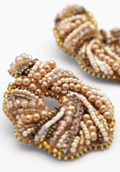 goudkleurig paulie pocket oorbellen glamorous curl earrings