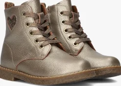 goudkleurig ton & ton veterboots lis