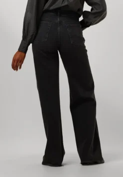 grijze 7 for all mankind wide jeans lotta luxe vintage topline with raw cut