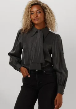 grijze aaiko blouses veronne tie shimm ray 517