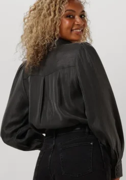 grijze aaiko blouses veronne tie shimm ray 517