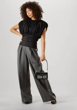 grijze aaiko pantalon saba sequins pes 356