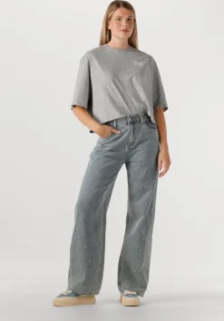 grijze alix the label blouses ladies knitted studded t-shirts