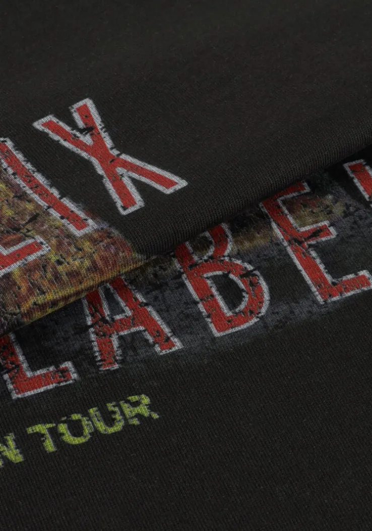 grijze alix the label mini jurk ladies knitted paris t-shirt dress