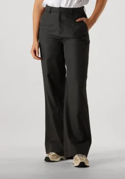 grijze alix the label pantalon ladies woven wide leg pants