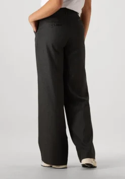 grijze alix the label pantalon ladies woven wide leg pants