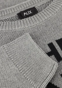 grijze alix the label trui ladies knitted alix the label pullover