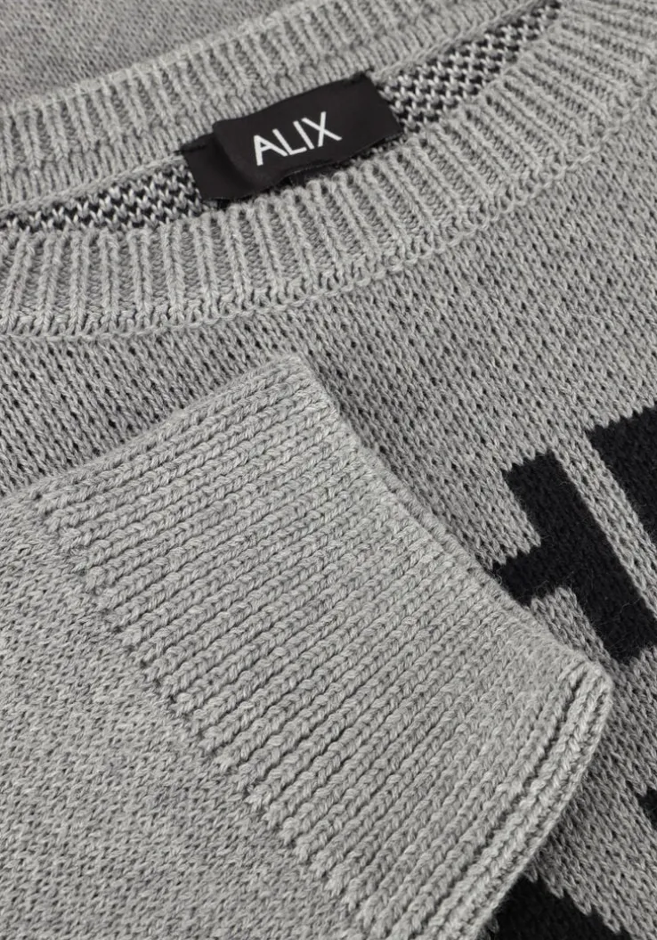 grijze alix the label trui ladies knitted alix the label pullover