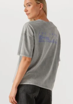 grijze alix the label t-shirt ladies knitted print t-shirt