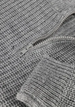 grijze american vintage trui crashway half zip h