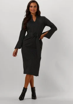 grijze ana alcazar midi jurk tight dress
